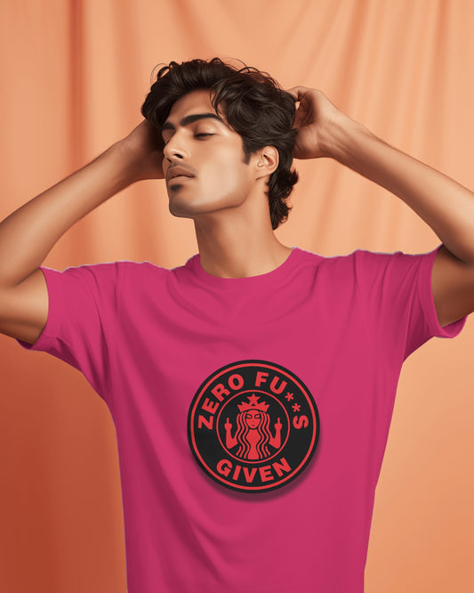 Regular Men T-Shirts Zero F**k Given