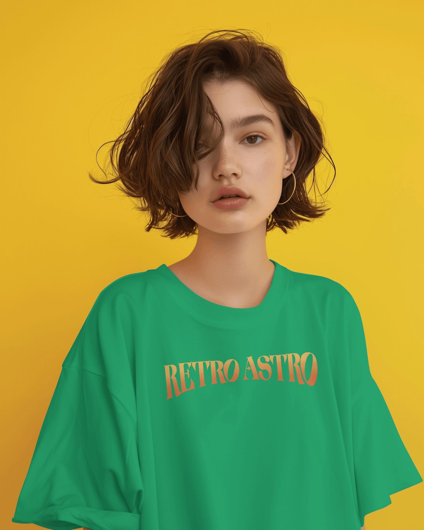 Oversized Women T-Shirts Retro Astro