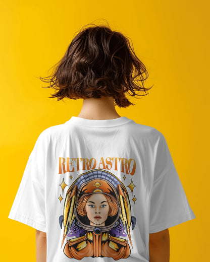 Oversized Women T-Shirts Retro Astro