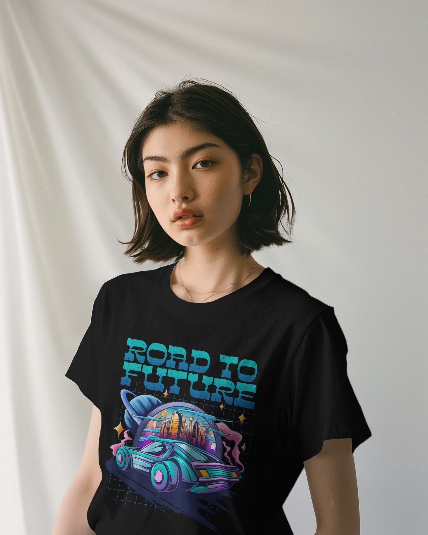 Oversized Unisex T-Shirts Road to Future