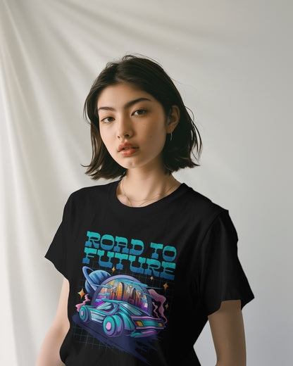 Oversized Unisex T-Shirts Road to Future