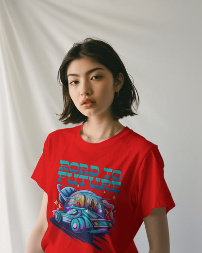 Oversized Unisex T-Shirts Road to Future