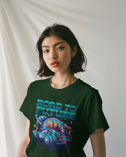 Oversized Unisex T-Shirts Road to Future