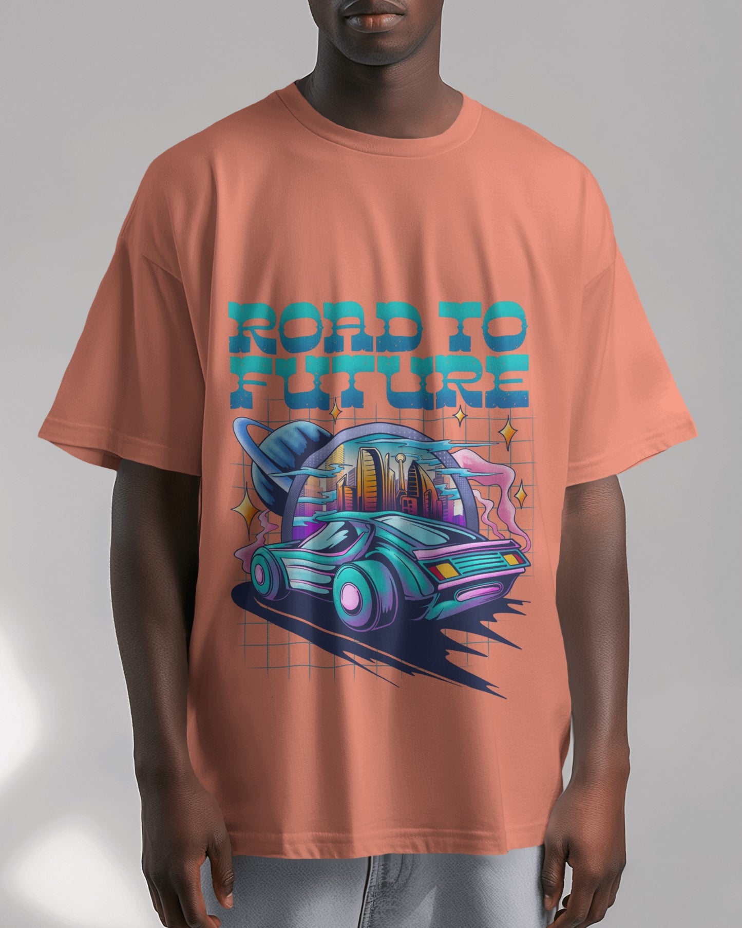 Oversized Unisex T-Shirts Road to Future