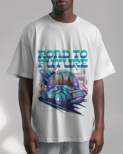 Oversized Unisex T-Shirts Road to Future