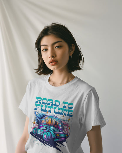 Oversized Unisex T-Shirts Road to Future