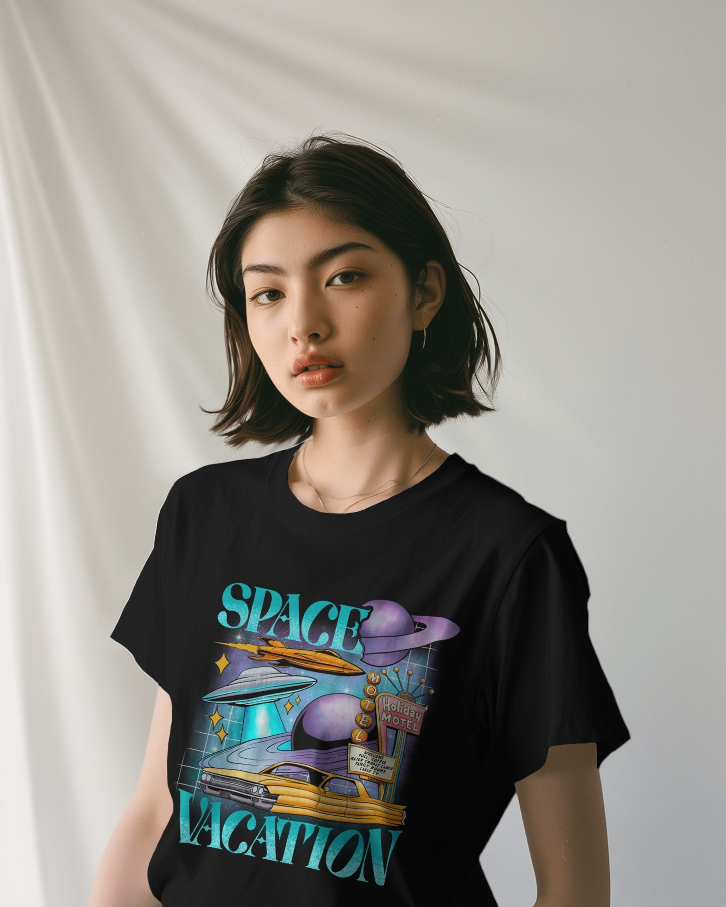 Oversized Unisex T-Shirts Space Vacation