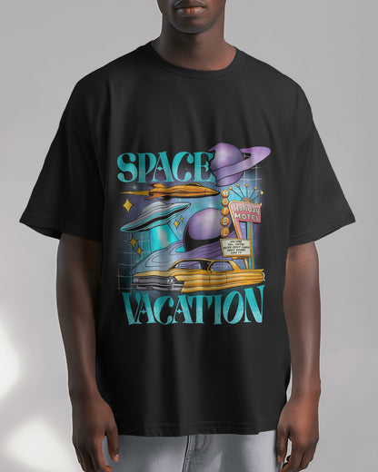 Oversized Unisex T-Shirts Space Vacation