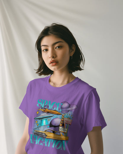 Oversized Unisex T-Shirts Space Vacation