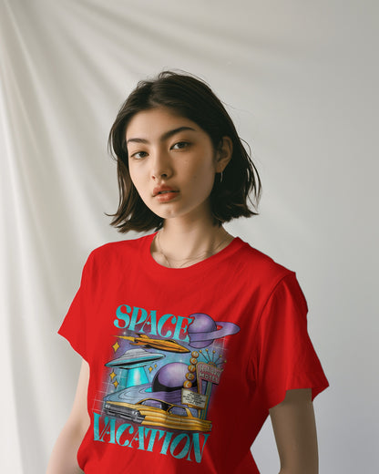 Oversized Unisex T-Shirts Space Vacation