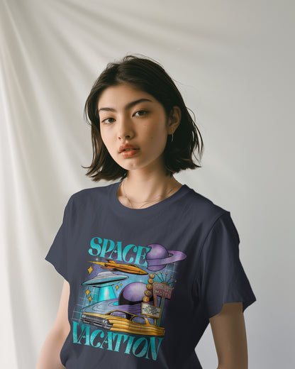 Oversized Unisex T-Shirts Space Vacation