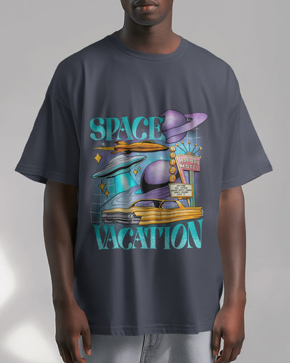 Oversized Unisex T-Shirts Space Vacation