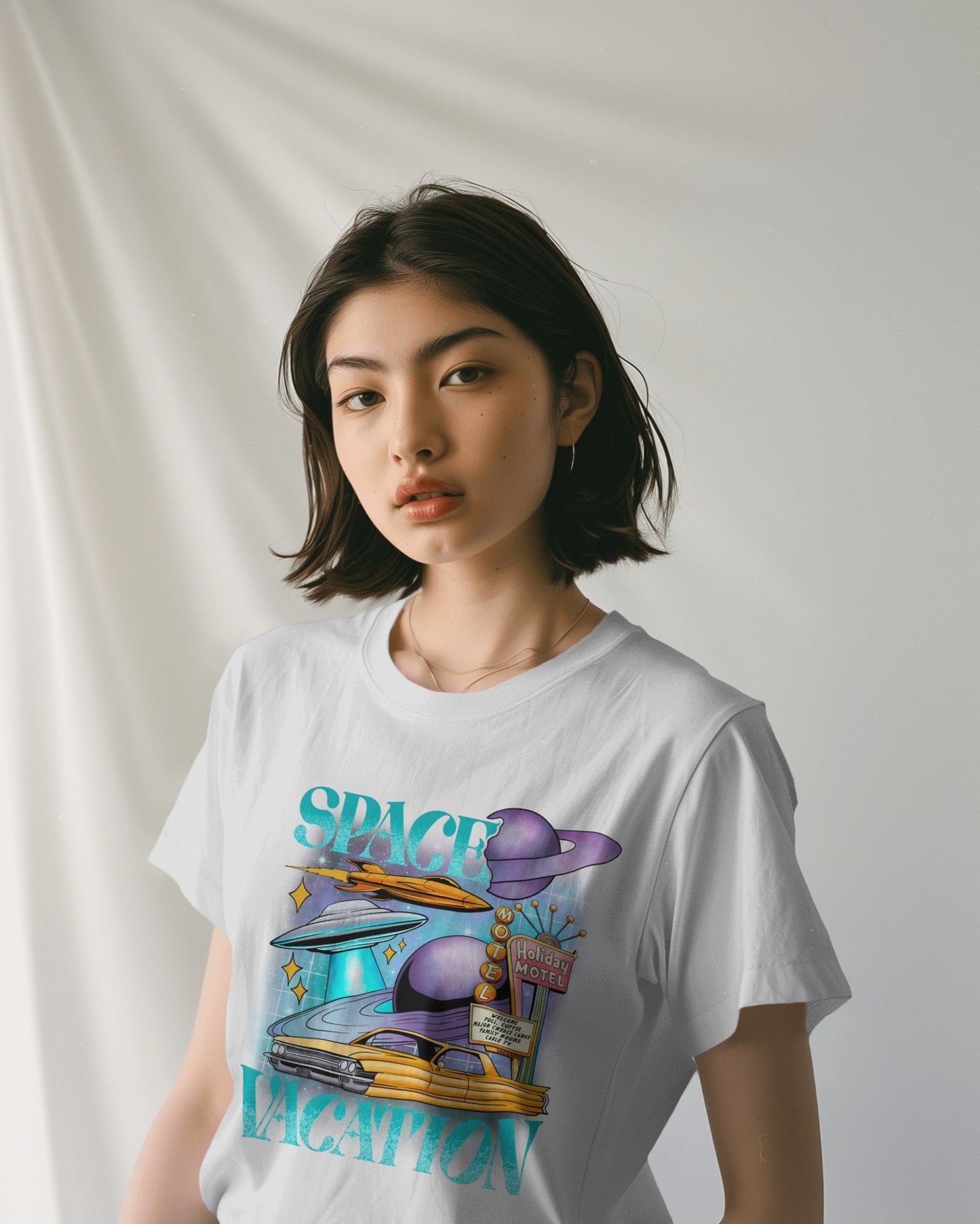 Oversized Unisex T-Shirts Space Vacation