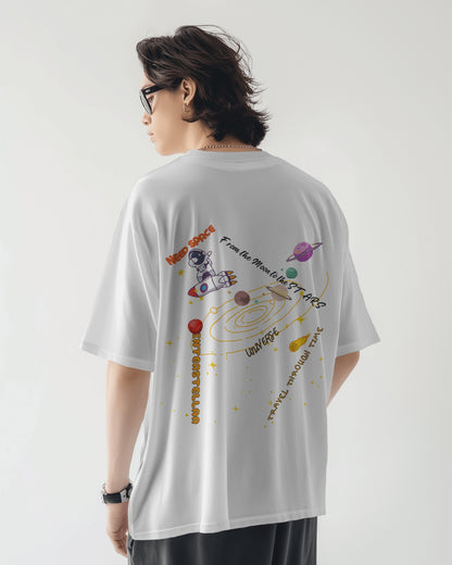 Oversized Men T-Shirts Space Traveller