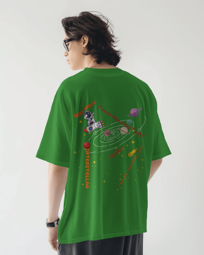 Oversized Men T-Shirts Space Traveller