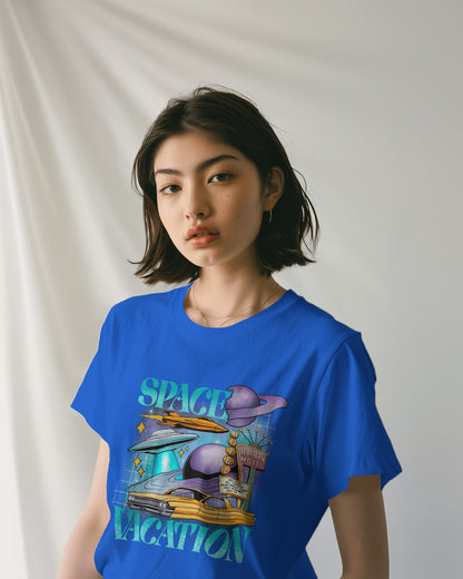 Oversized Unisex T-Shirts Space Vacation