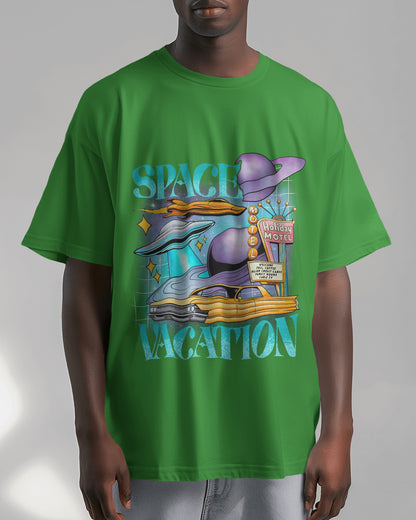 Oversized Unisex T-Shirts Space Vacation