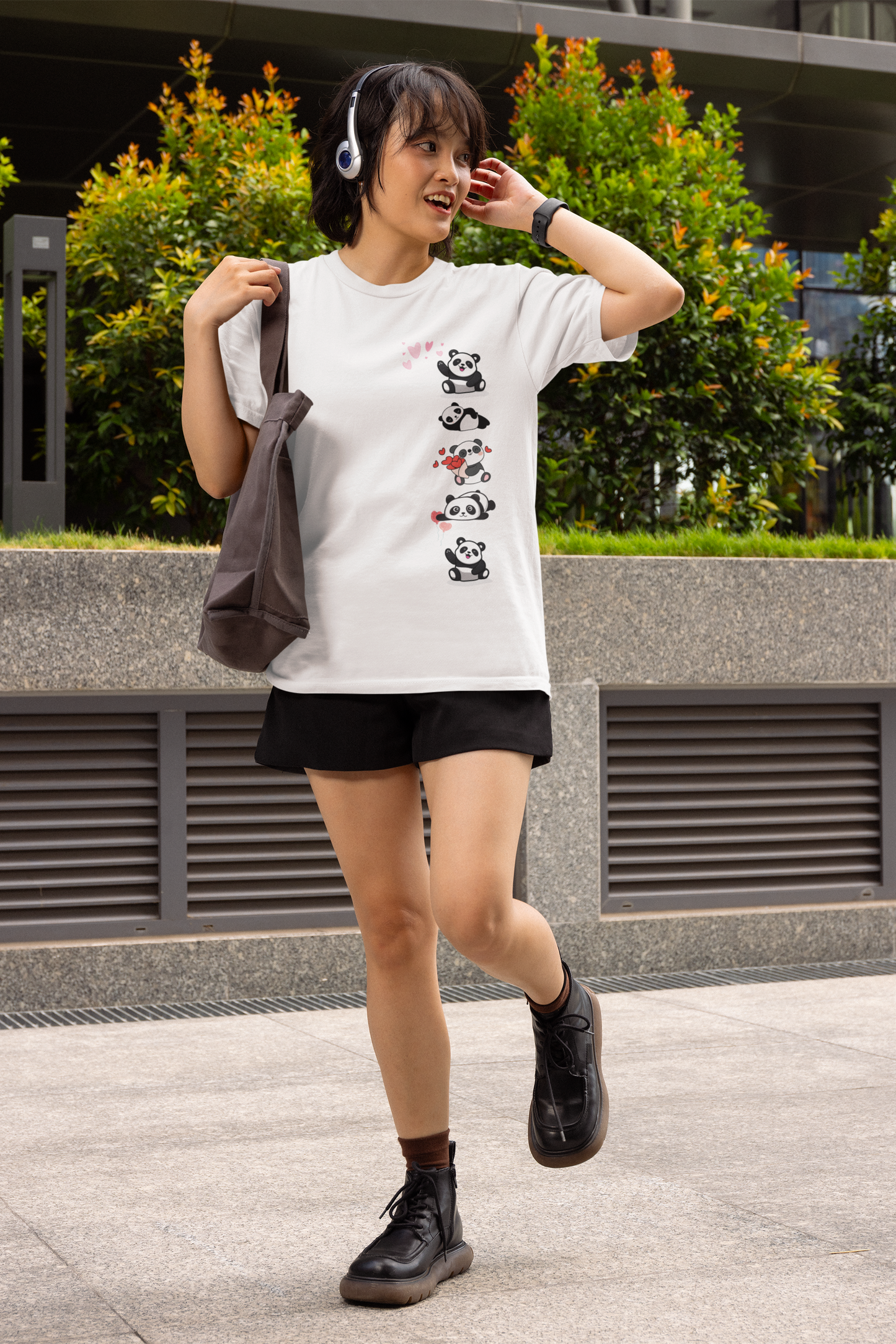 Regular Women T-Shirt Cute Panda