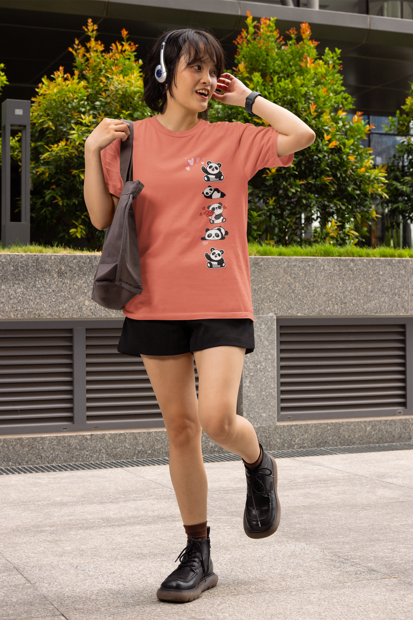 Regular Women T-Shirt Cute Panda