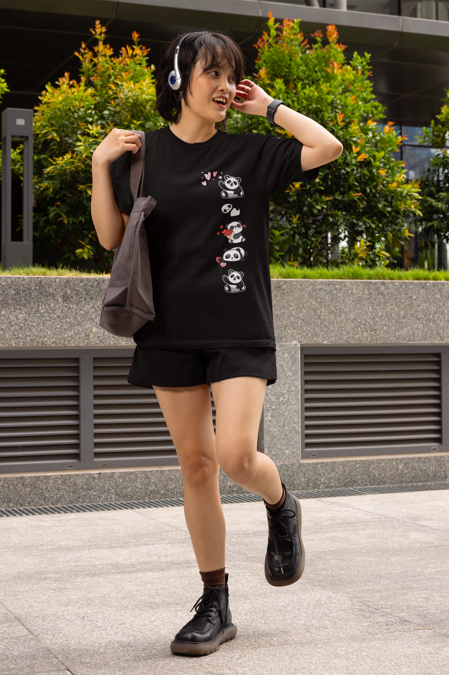 Regular Women T-Shirt Cute Panda