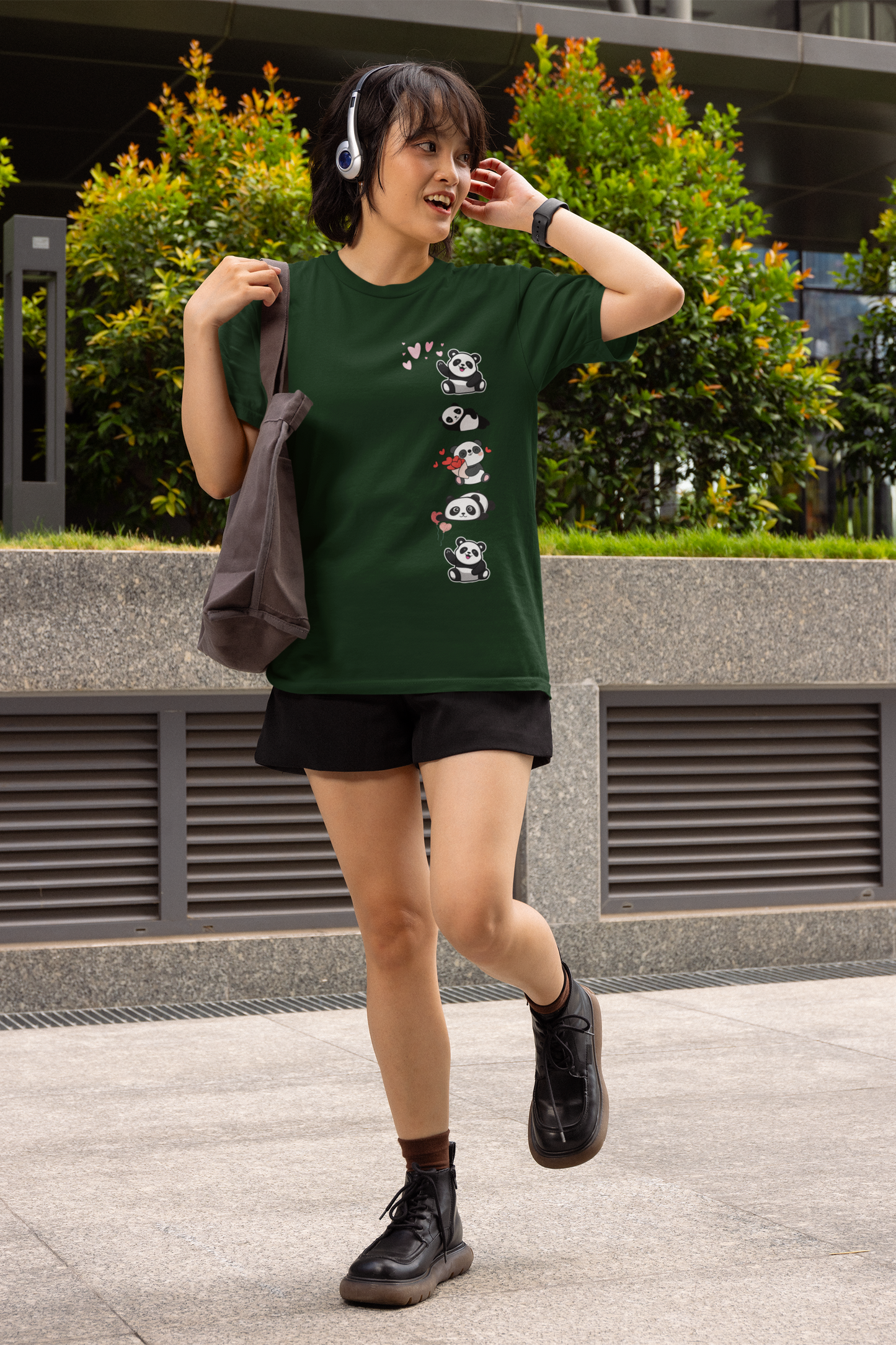 Regular Women T-Shirt Cute Panda