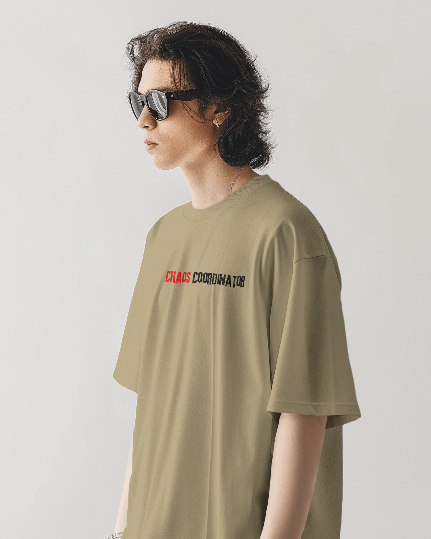 Oversized Men T-Shirts Chaos Coordinator