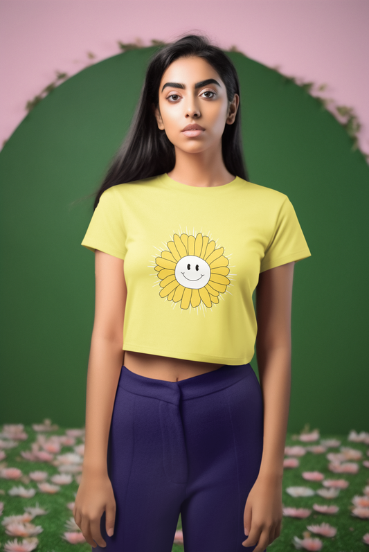 Crop Top Small Sunflower