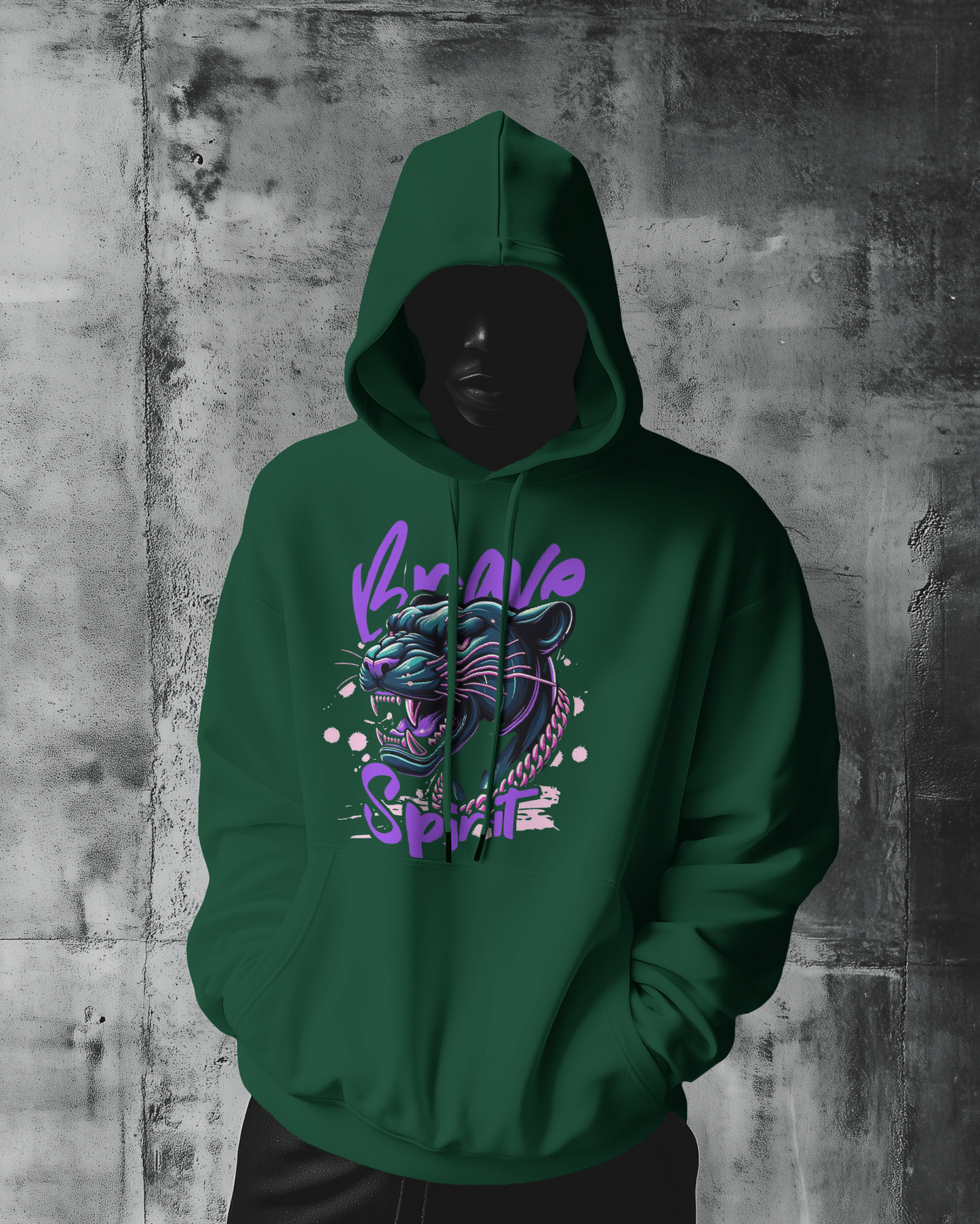 Oversized Hoodie Brave Spirit