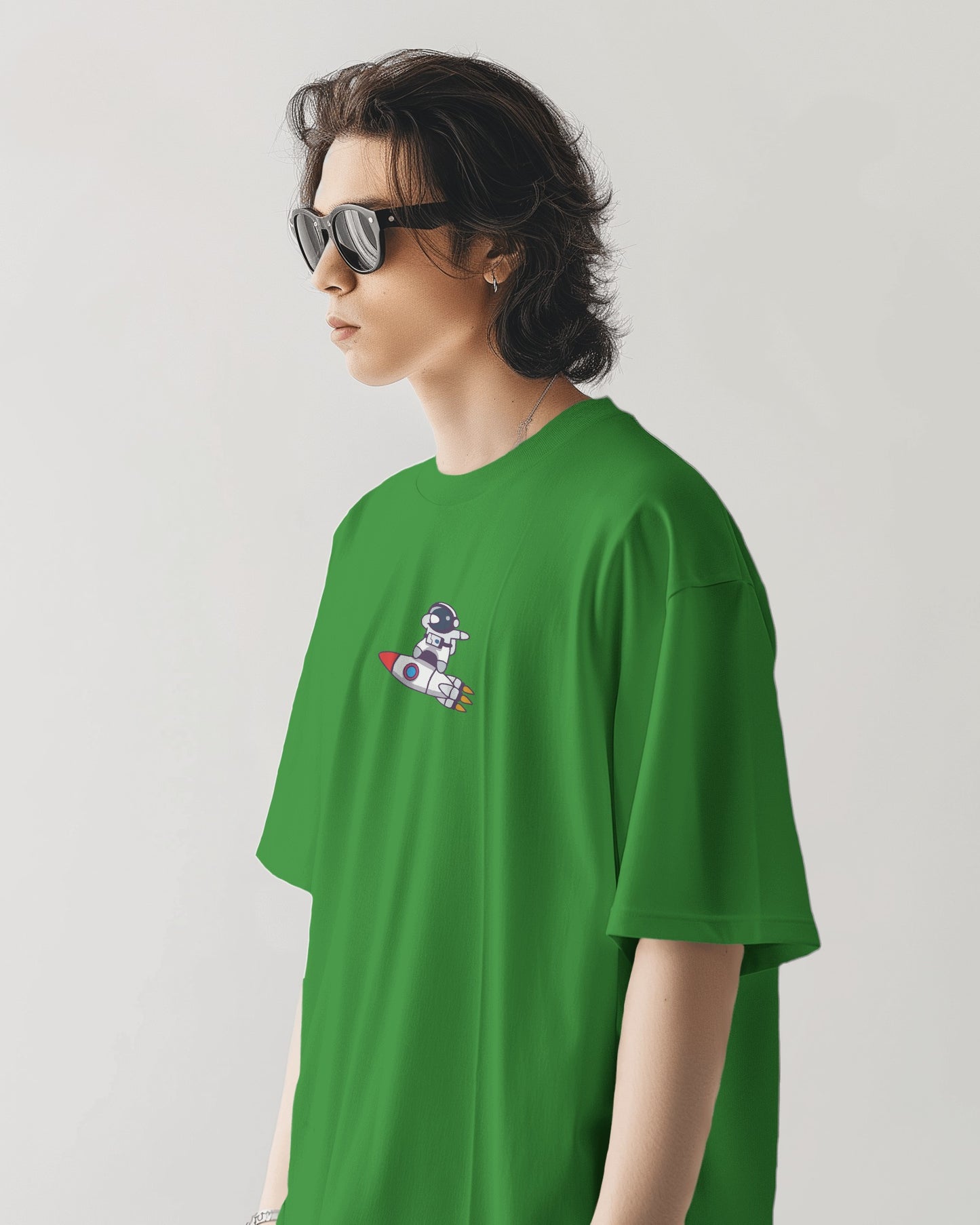 Oversized Men T-Shirts Space Traveller