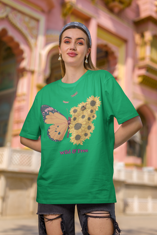 Oversized Women T-Shirts Wild & Free