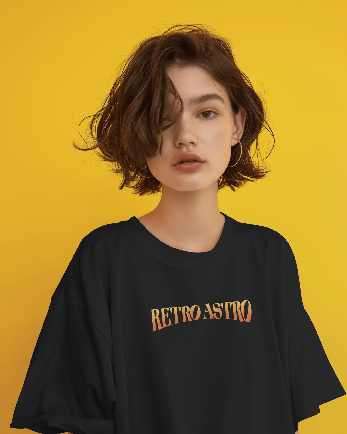 Oversized Women T-Shirts Retro Astro