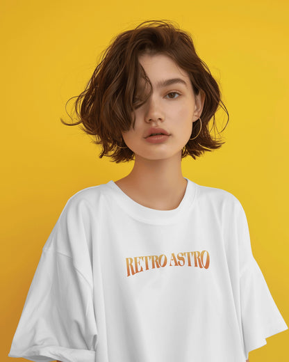 Oversized Women T-Shirts Retro Astro