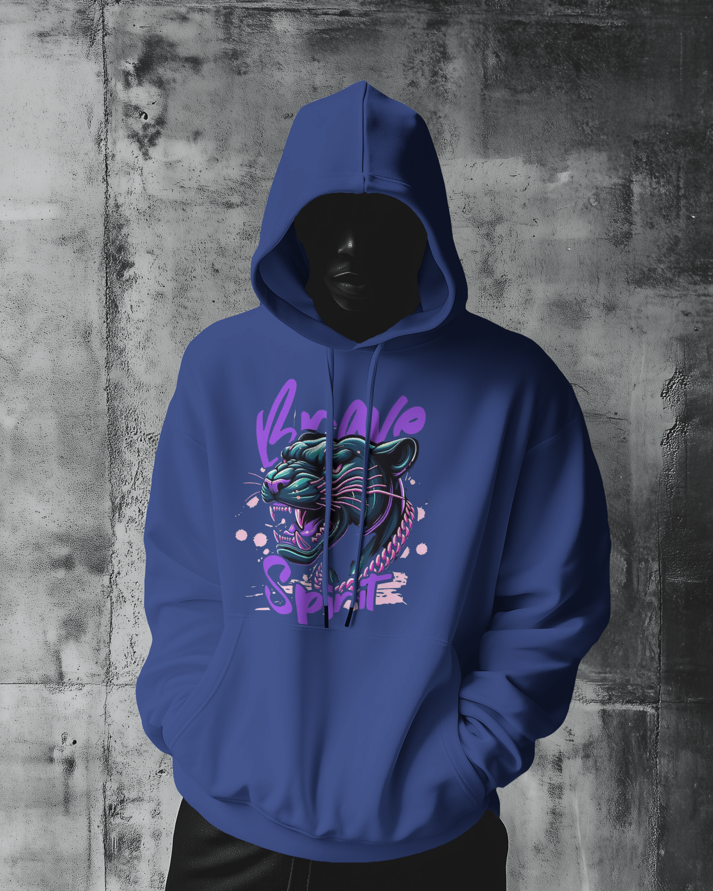 Oversized Hoodie Brave Spirit