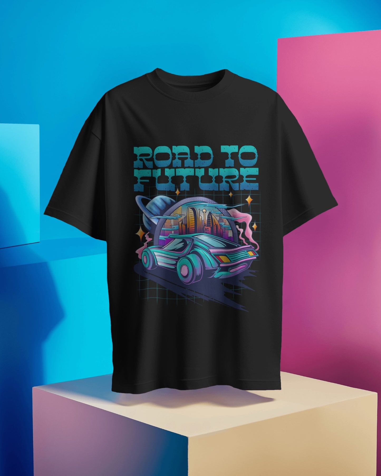 Oversized Unisex T-Shirts Road to Future