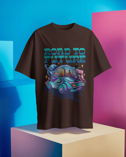 Oversized Unisex T-Shirts Road to Future