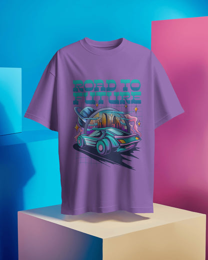 Oversized Unisex T-Shirts Road to Future