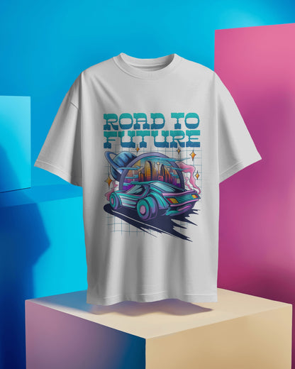 Oversized Unisex T-Shirts Road to Future