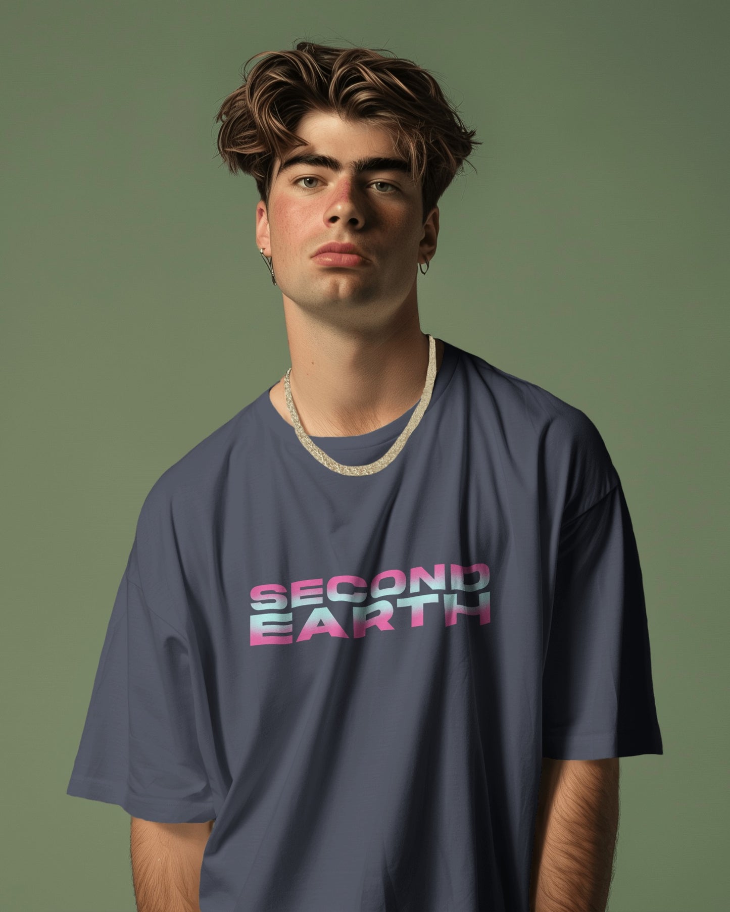 Oversized Unisex T-Shirts Second Earth