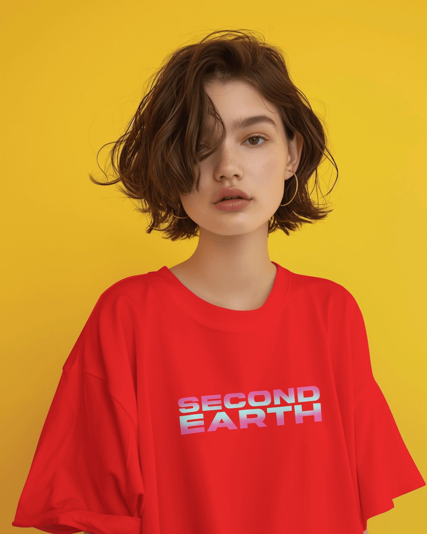 Oversized Unisex T-Shirts Second Earth